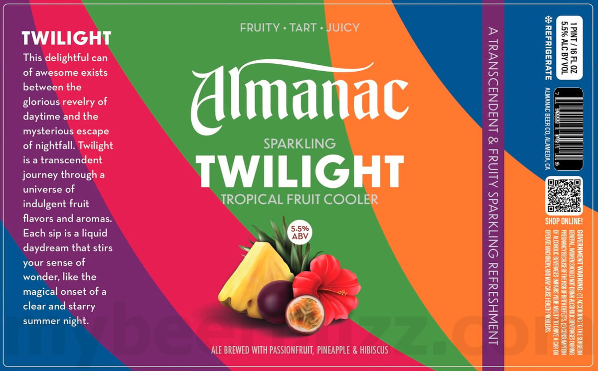 Almanac Working On Distance To The Sun Collaboration, Magic, Sparkling Sournova Berry, Sparkling Sournova Strawberry, Sparkling Sournova Fruit Punch, Luminous Quasar, Sparkling Sournova Plum, Your Hazy Soul, Nagatsuki Saison, Sparkling Twilight, Porchlight Lager, Sparkling Heather Bloobs & Strawbabies, Love Hazy IPA, Fuzzle, Sparkling Twilight, Big Love, Double Secret Probation, Bunny Hill IPA, Haze, Bella Blonda, Love, Seaside, Sparkling Twilight, Sparkling Sournova Cherry, Sparkling Sournova Fruit Punch and Rocktoberfest 14 apostMBB 2997