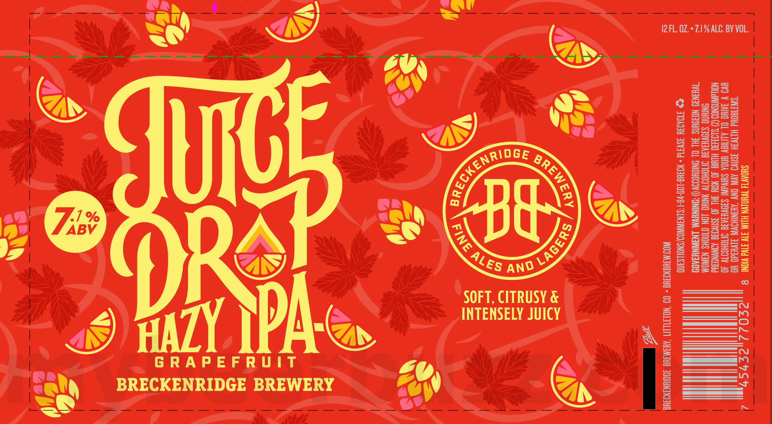 Breckenridge Adding Grapefruit Juice Drop Hazy IPA 8 apostMBB 2999