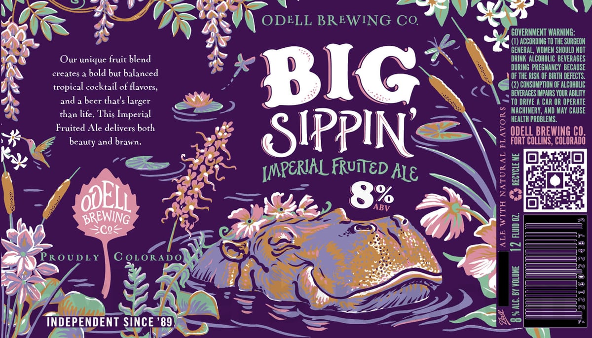 Odell Brewing Adding Big Sippin’ Imperial Sour Ale / Imperial Fruited Ale Cans 9 apostMBB 3002