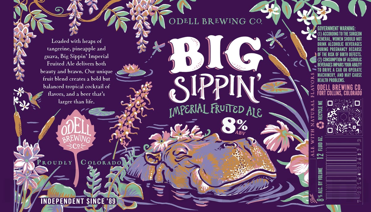 Odell Brewing Adding Big Sippin’ Imperial Sour Ale / Imperial Fruited Ale Cans 10 apostMBB 3003