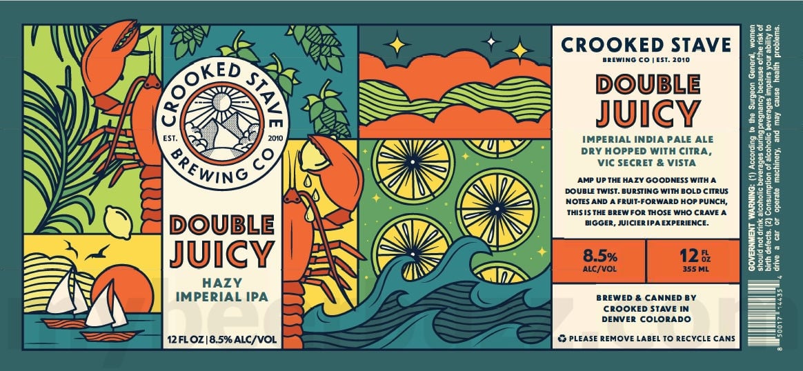 Crooked Stave Adding Mexican Lager, Peach IPA, Nightmare On Brett Blackberry, Vielle, Just Peachy, Ruby Sunrise, Chilly Waters, Apricot Afternoon, Re-Tired, Midnight Rouge, Midnight Blue, Camera Obscura, El Churro, Iced Out, Hibiscus Dream, Afterglow, Sleigh Queen!, Indigo Island, Spon, Coffee Dunkel, Down Under, Road Tripper, Peach Cobbler, Après Pils, Grade A IPA, Gucci Mango, Juicy East, Mexican Lager, NZ Pils, Sour Rosé, Tropical Sour Rosé, Juicy West, Wolf Shirt Wednesday, Peach Juicy West, Juicy West Winter, Bluesberry, Key Lime Sour, Double Juice, Rad Riot, Sour Rosé Glacier, Heart-Shaped Box & Scorpion Bowl 29 apostMBB 3005