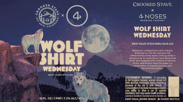Crooked Stave Adding Mexican Lager, Peach IPA, Nightmare On Brett Blackberry, Vielle, Just Peachy, Ruby Sunrise, Chilly Waters, Apricot Afternoon, Re-Tired, Midnight Rouge, Midnight Blue, Camera Obscura, El Churro, Iced Out, Hibiscus Dream, Afterglow, Sleigh Queen!, Indigo Island, Spon, Coffee Dunkel, Down Under, Road Tripper, Peach Cobbler, Après Pils, Grade A IPA, Gucci Mango, Juicy East, Mexican Lager, NZ Pils, Sour Rosé, Tropical Sour Rosé, Juicy West, Wolf Shirt Wednesday, Peach Juicy West, Juicy West Winter, Bluesberry, Key Lime Sour, Double Juice, Rad Riot, Sour Rosé Glacier, Heart-Shaped Box & Scorpion Bowl 35 apostMBB 3011