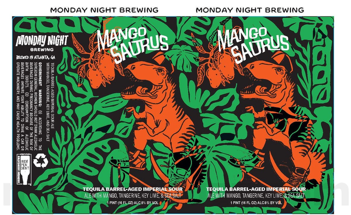 Monday Night & Reuben’s Brews Team Up For Surround Sound / Mango Saurus 8 apostMBB 3038