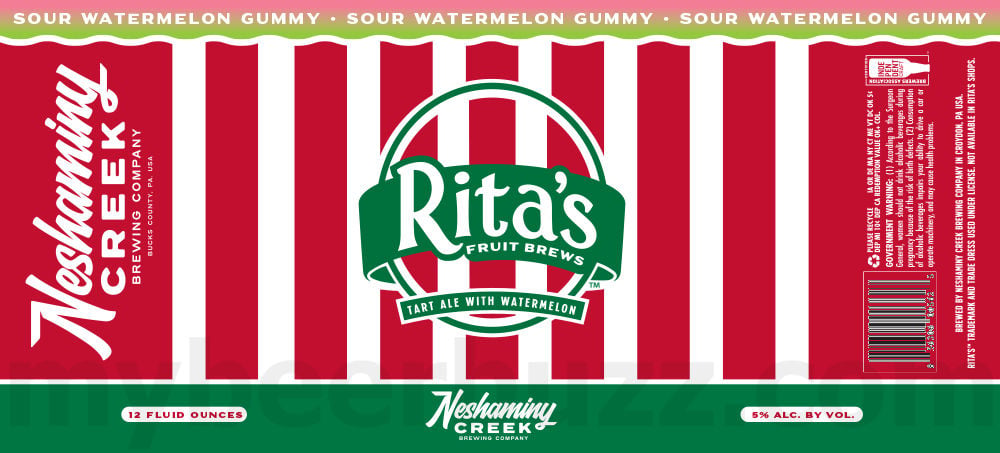Neshaminy Creek Adding Rita’s Fruit Brews / Peach Rings / Lemon / Cherry Lemonade 9 apostMBB 3061