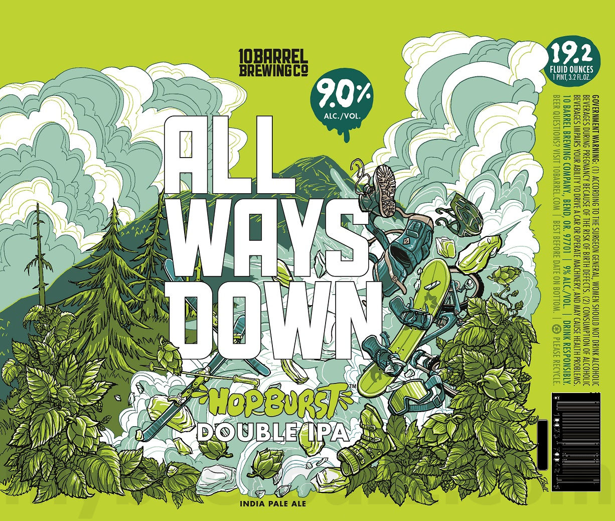 10 Barrel Adding Hopburst Apocalypse IPA, Hopburst Nature Calls, Hopburst Cloud Mentality, All Ways Down Decked & Hopburst All Ways Down 13 apostMBB 3098