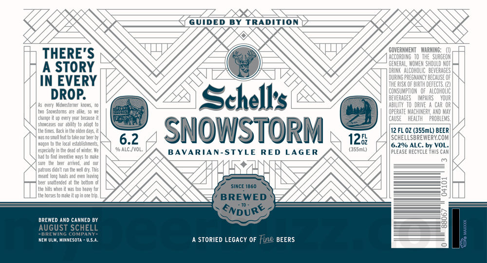 Schell’s Adding Oatmeal Stout, Cave Aged Barrel Aged Dark Lager, Schell’s Shocked, Snowstorm, Sangria, Northland Gold, Peanut Butter Chocolate Porter, Brew Crew, Notorious P.I.L.S., Orange Mimosa, Midwest Common, Black Lager, S'More Stout, Firebrick, Mad Butcher! & Oktoberfest 20 apostMBB 3105