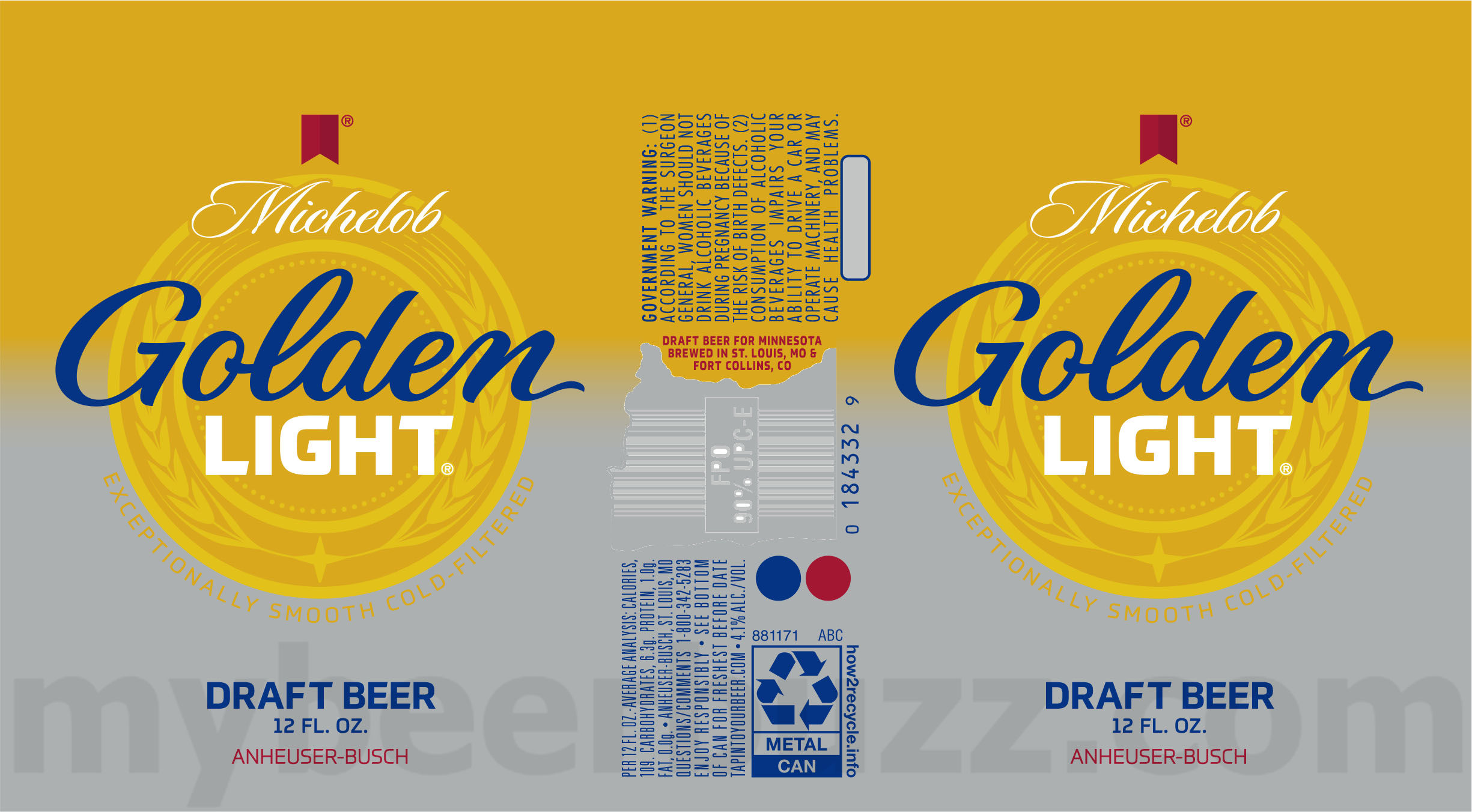 Michelob Adding Golden Light Lake Can Draft Beer 14 apostMBB 3167