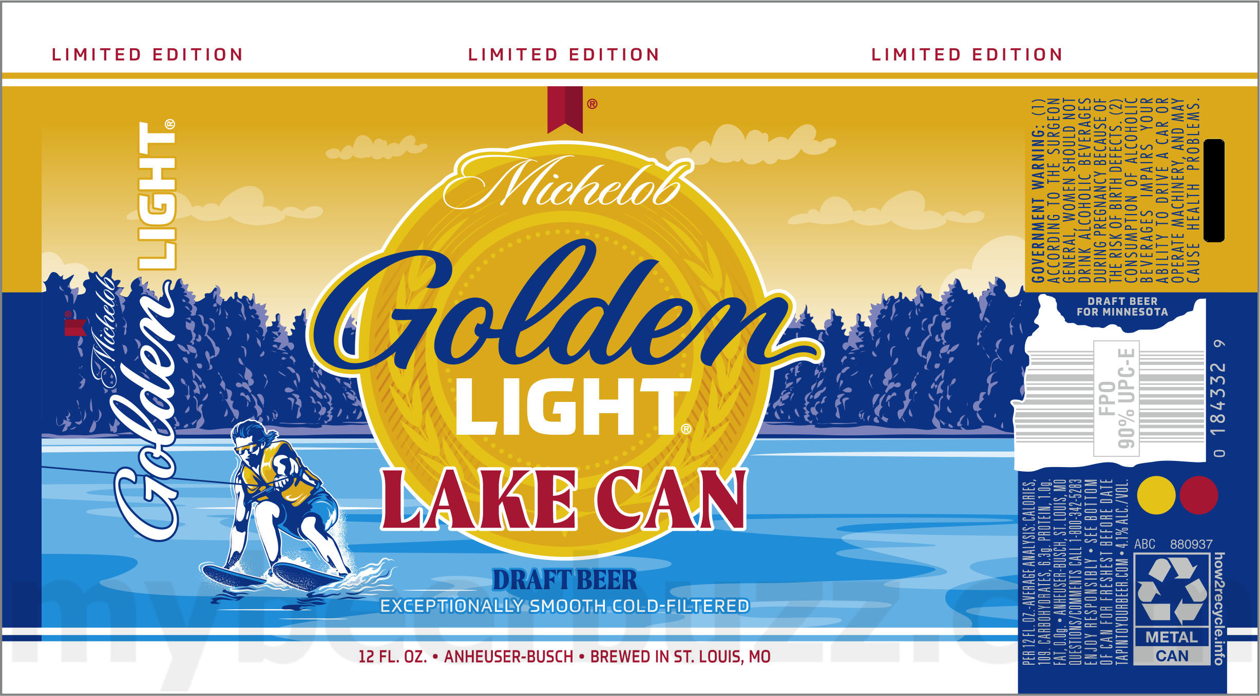 Michelob Adding Golden Light Lake Can Draft Beer 15 apostMBB 3168