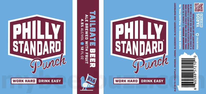 Yards Adding Philly Standard Orange, Our Signature IPA, Philly Standard Punch, Gold, Frozen Fresh Hop IPA, Philly Standard Lime, Phily Standard & Bit Viper, High Dive 16 apostMBB 3173