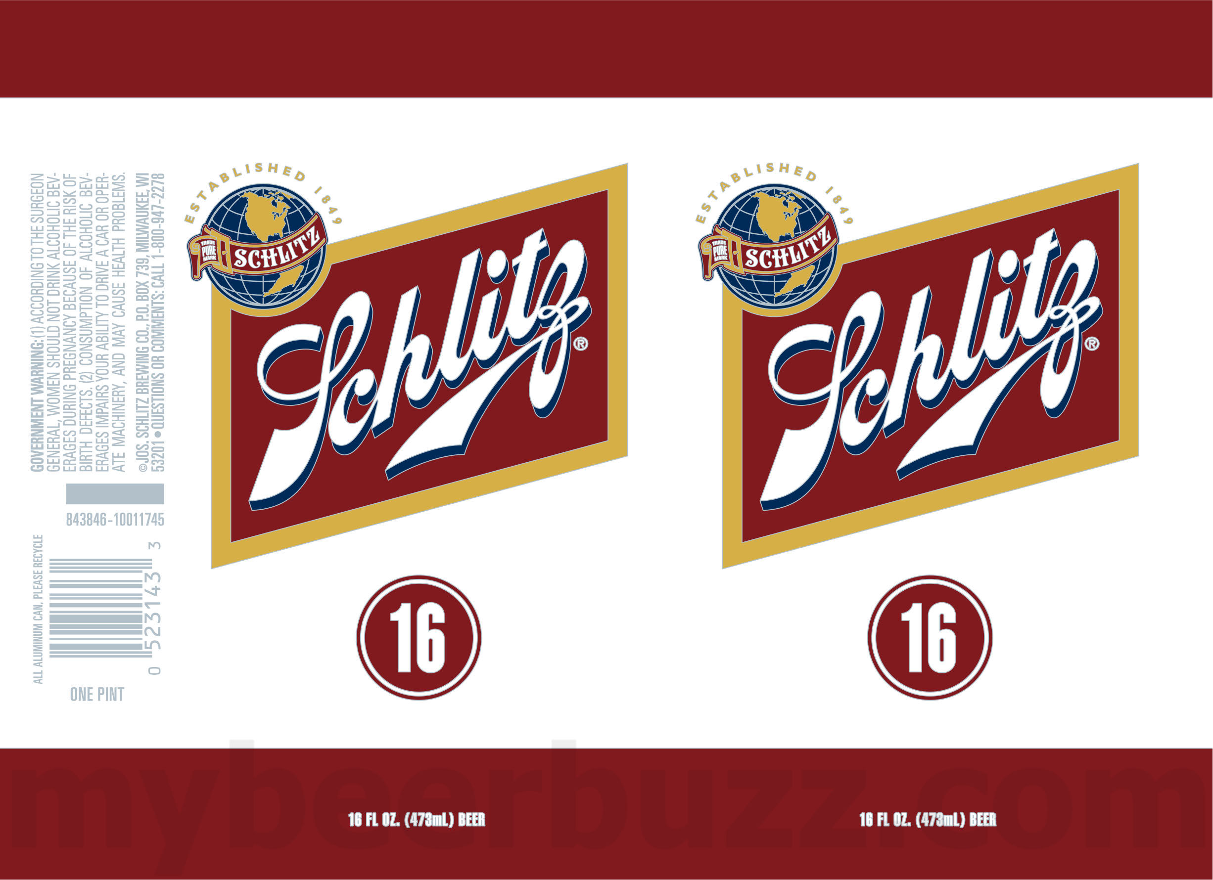 Schlitz Adding The Bull Bold Lager & High Gravity 9 apostMBB 3178