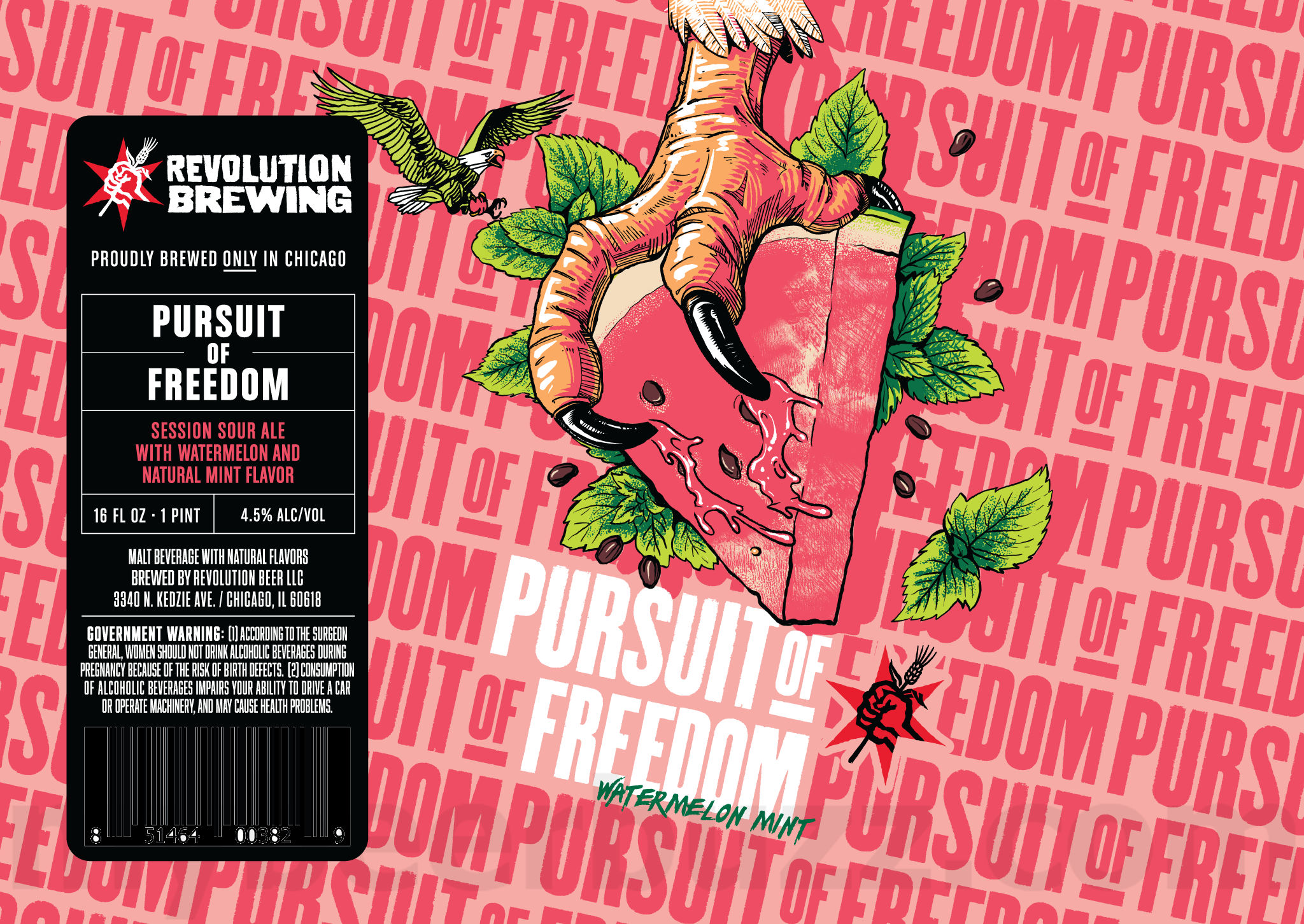 Revolution Brewing Adding 100 IBU UNsessionable, Double Dry-Hopped West Coast-Hero, Pursuit Of Freedom Paloma, Pursuit Of Freedom Sangria, Pursuit Of Freedom Watermelon Mint, Pursuit Of Freedom Blackberry Lemonade, Pursuit Of Freedom Apple Tart & Pursuit Of Freedom Blueberry Grape 13 apostMBB 3209
