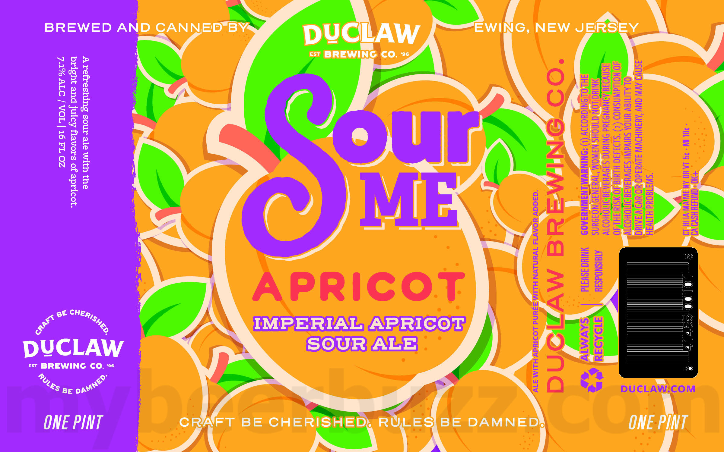 DuClaw Adding Sour Me Peach Sherbet & Sour Me Apricot 8 apostMBB 3216