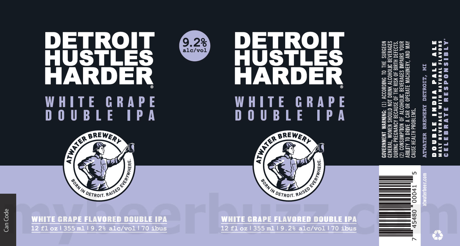 Atwater Block Brewery Adding D Light, Detroit Hustles Harder, Traverse City Cherry Wheat, Little Petty Shandy, Light Citrus Blonde, Lip Lock, Pink Gang, Road Rally, Big Pick IPA, Atwater Light, MI Haze & IPA 16 apostMBB 3222