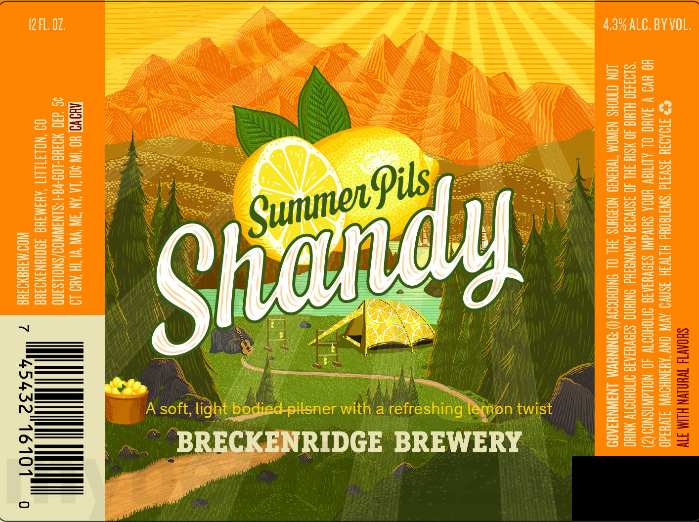 Breckenridge Brewery Adding Imperial Agave Wheat Watermelon Lime / Classic Porter / Summer Pils Shandy / Neapolitan Porter / German Chocolate Porter / Funslinger / Agave Wheat 15 apostMBB 3243