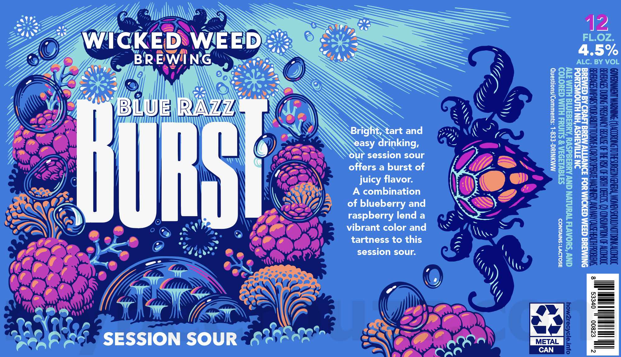 Wicked Weed Updating Fresh Pressed & Strawberry Kiwi Burst / Dr. Dank Mango Wowie / Fest Bier / Red Angel / Golden Angel / Perni Haze / Freak Of Nature / Vidl / Milk & Cookies / Pils / Strawberry Kiwi Burst / Blue Razz Burst 12 apostMBB 3250