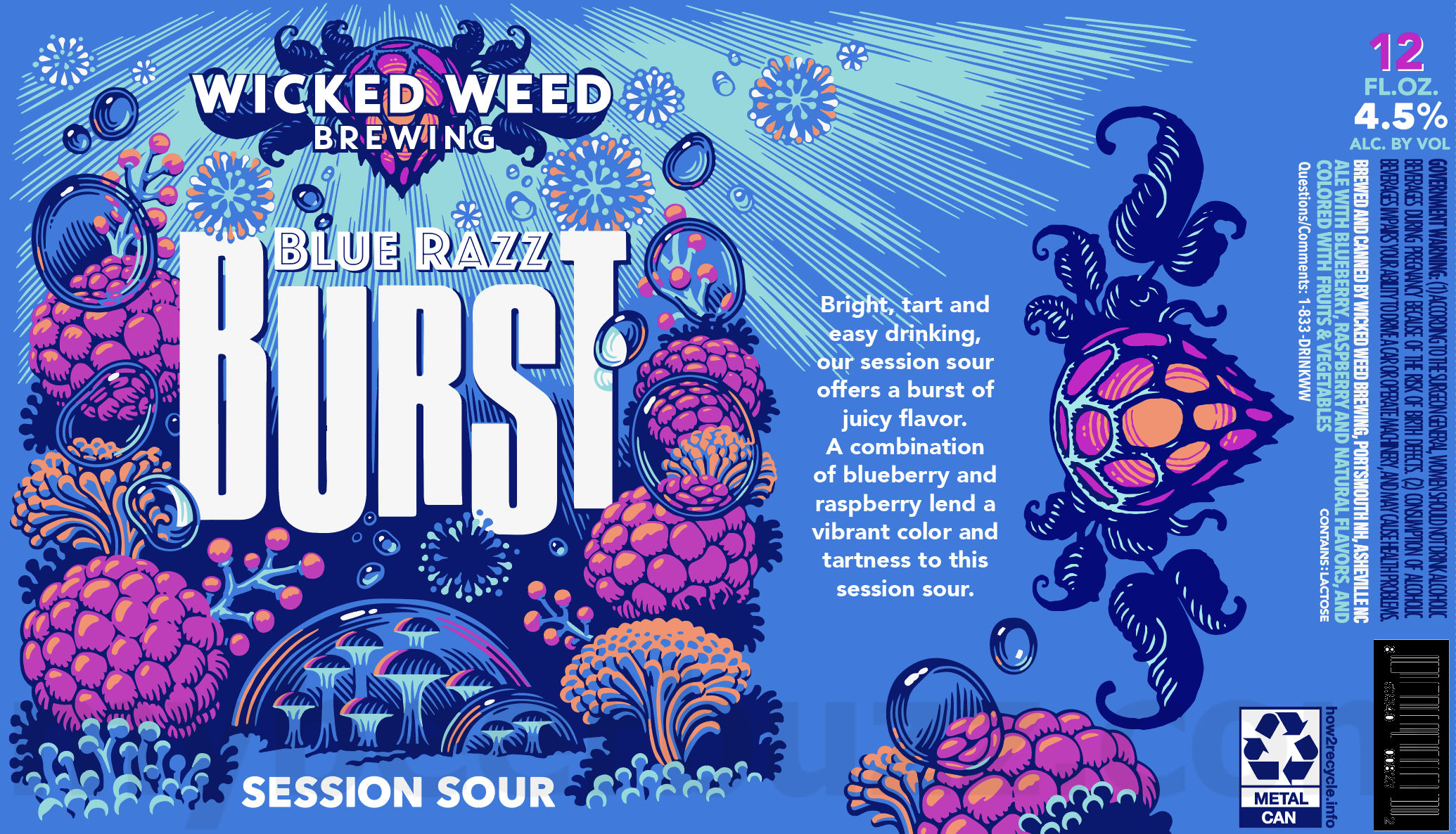 Wicked Weed Updating Fresh Pressed & Strawberry Kiwi Burst / Dr. Dank Mango Wowie / Fest Bier / Red Angel / Golden Angel / Perni Haze / Freak Of Nature / Vidl / Milk & Cookies / Pils / Strawberry Kiwi Burst / Blue Razz Burst 13 apostMBB 3251