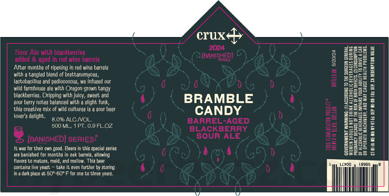 Crux Fermentation Project Adding Bochi Bochi, No Mo Strata Gold, Tropicano, Future Forward, Trouble Free, Ghost Captain, Island Pilz, Bramble Candy, El Crucero, Future Forward, Pace Arrow, No Mo, Cheers To The Land, No Mo Hoppy Red, Coconut Stryt, Super Spiral, Hang Tight IPA, Tart Cherry Tough Love & Exactly Random 14 apostMBB 3256