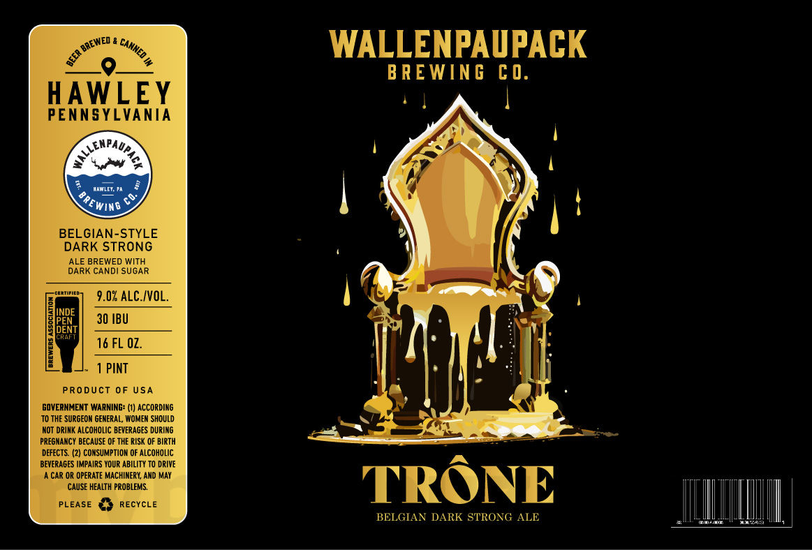 Wallenpaupack Brewing Adding American Blonde, Dock Days, For The Love Of Lager: Pre-Prohibition, Munich-Style, Italian-Style, Pocket Bock, German-Style Dark, Lake Haze #27, #26, #25 & #24 / Haus / Home Half / Beer Garden Party / For The Love Of Lager Rye Lager / Activator / For The Love Of Lager Mexican-Style Dark Lager / Grand Kroon / Trône / Cinnamon Churro Cream Ale / Lake Haze #39 Tubin' / Dive Team / Tropikroon / HelleSent / Jimmy / You've Got The Rice Stuff / Dunkelweizen / Reaper's Revenge / 8th Anniversary 32 apostMBB 3270