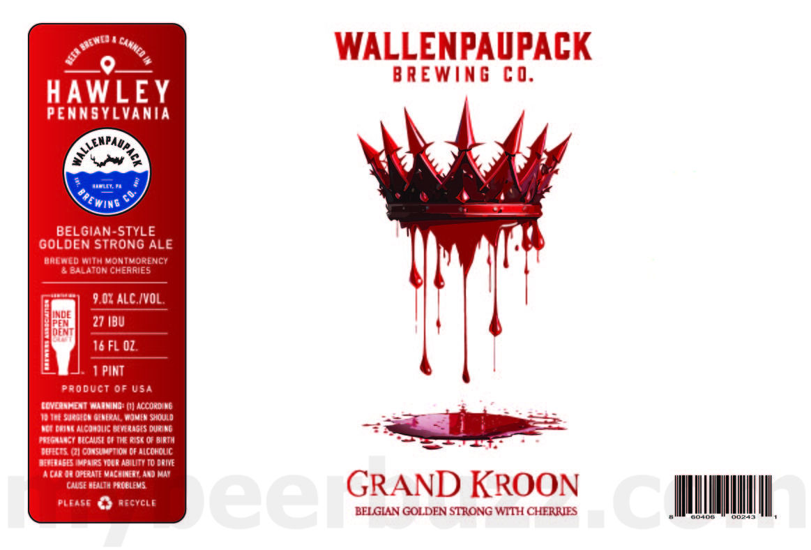 Wallenpaupack Brewing Adding American Blonde, Dock Days, For The Love Of Lager: Pre-Prohibition, Munich-Style, Italian-Style, Pocket Bock, German-Style Dark, Lake Haze #27, #26, #25 & #24 / Haus / Home Half / Beer Garden Party / For The Love Of Lager Rye Lager / Activator / For The Love Of Lager Mexican-Style Dark Lager / Grand Kroon / Trône / Cinnamon Churro Cream Ale / Lake Haze #39 Tubin' / Dive Team / Tropikroon / HelleSent / Jimmy / You've Got The Rice Stuff / Dunkelweizen / Reaper's Revenge / 8th Anniversary 33 apostMBB 3271