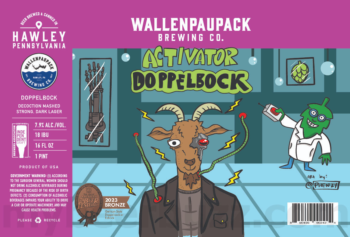 Wallenpaupack Brewing Adding American Blonde, Dock Days, For The Love Of Lager: Pre-Prohibition, Munich-Style, Italian-Style, Pocket Bock, German-Style Dark, Lake Haze #27, #26, #25 & #24 / Haus / Home Half / Beer Garden Party / For The Love Of Lager Rye Lager / Activator / For The Love Of Lager Mexican-Style Dark Lager / Grand Kroon / Trône / Cinnamon Churro Cream Ale / Lake Haze #39 Tubin' / Dive Team / Tropikroon / HelleSent / Jimmy / You've Got The Rice Stuff / Dunkelweizen / Reaper's Revenge / 8th Anniversary 35 apostMBB 3273