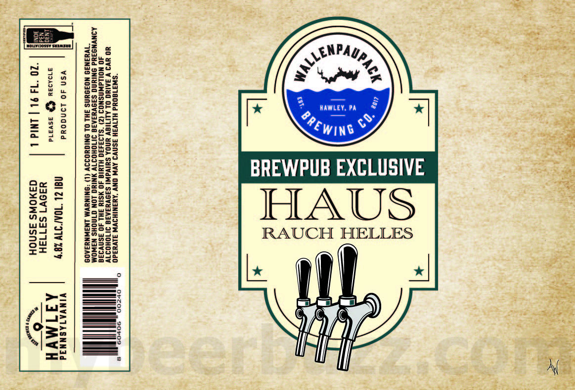 Wallenpaupack Brewing Adding American Blonde, Dock Days, For The Love Of Lager: Pre-Prohibition, Munich-Style, Italian-Style, Pocket Bock, German-Style Dark, Lake Haze #27, #26, #25 & #24 / Haus / Home Half / Beer Garden Party / For The Love Of Lager Rye Lager / Activator / For The Love Of Lager Mexican-Style Dark Lager / Grand Kroon / Trône / Cinnamon Churro Cream Ale / Lake Haze #39 Tubin' / Dive Team / Tropikroon / HelleSent / Jimmy / You've Got The Rice Stuff / Dunkelweizen / Reaper's Revenge / 8th Anniversary 39 apostMBB 3277