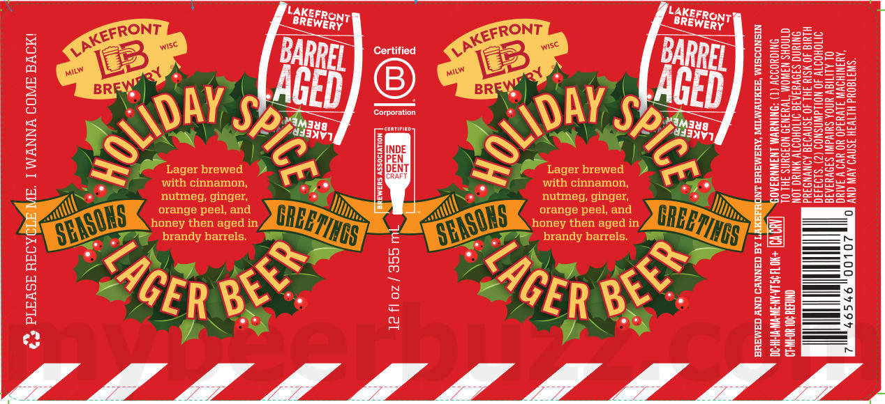Lakefront Adding My Turn Trevor, Ayra’s Bourbon Barrel-Aged Imperial Stout, Aman’s Bourbon Barrel & Rye Whiskey Barrel Aged Barleywine Ale, Holiday Spice, Warm Front, Fixed Gear, IBA, Cream City, Brewers’ Reserve Honey Bock, Brewers’ Reserve Imperial Oatmeal Stout, Chilly Rabbit & Brewers’ Reserve Wheatwine Ale 8 apostMBB 3280