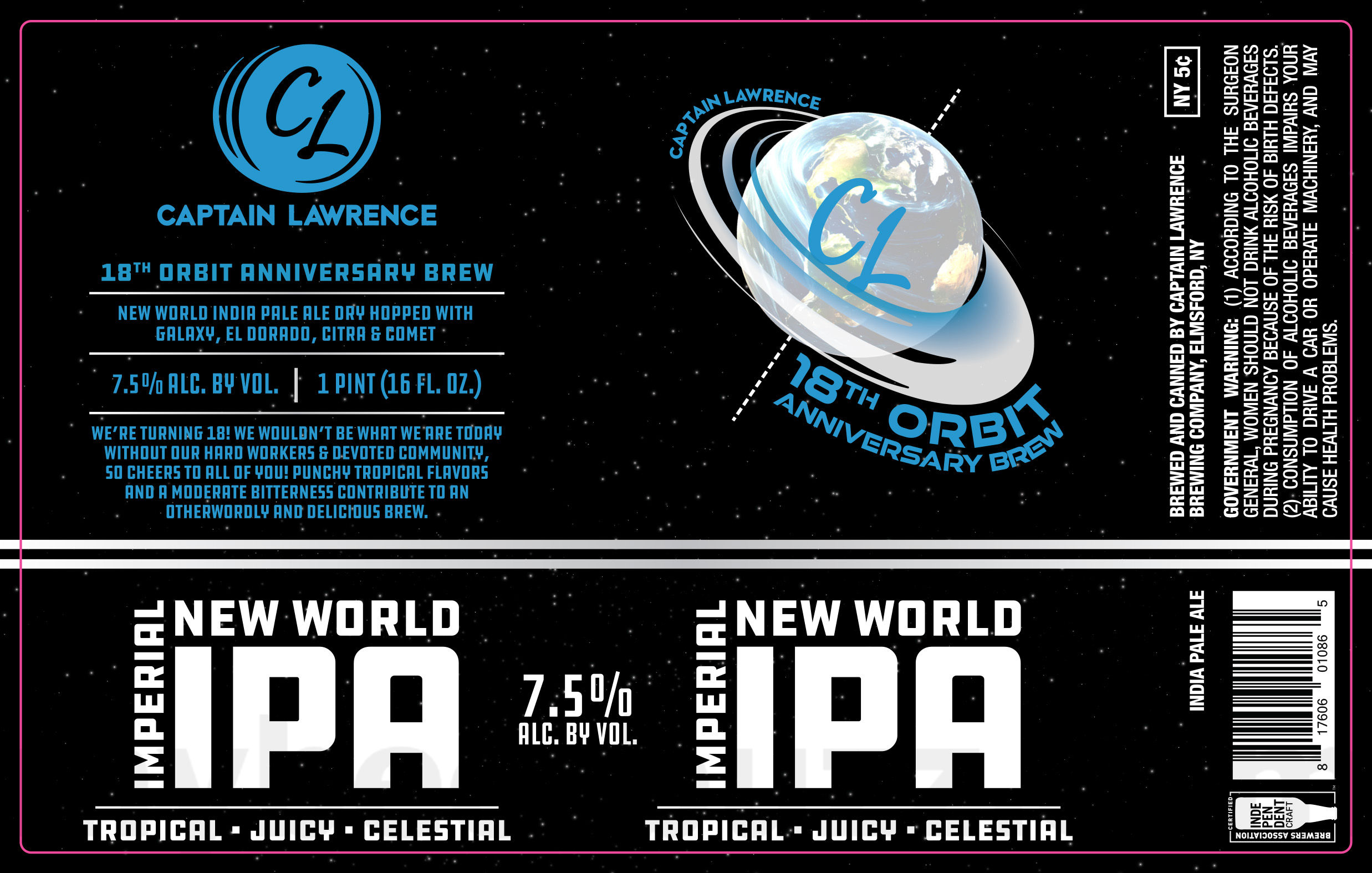 Captain Lawrence Adding Brown Bird, Blackberry Crumble, POG, Juice Hustle, American Funk, Even Mo Tears, Jam Juice, Orange Crusher, Citra Dreams, 17th Anniversary Cryo Crush, New World IPA, Summer Anthem, Classic Lager, Prime Temps, Dragon Juice, Golden Delicious, Peach Cobbler, 2024 Seeking Alpha, 2026 Cheers To 20 Years & Cryo King Cans 10 apostMBB 3292