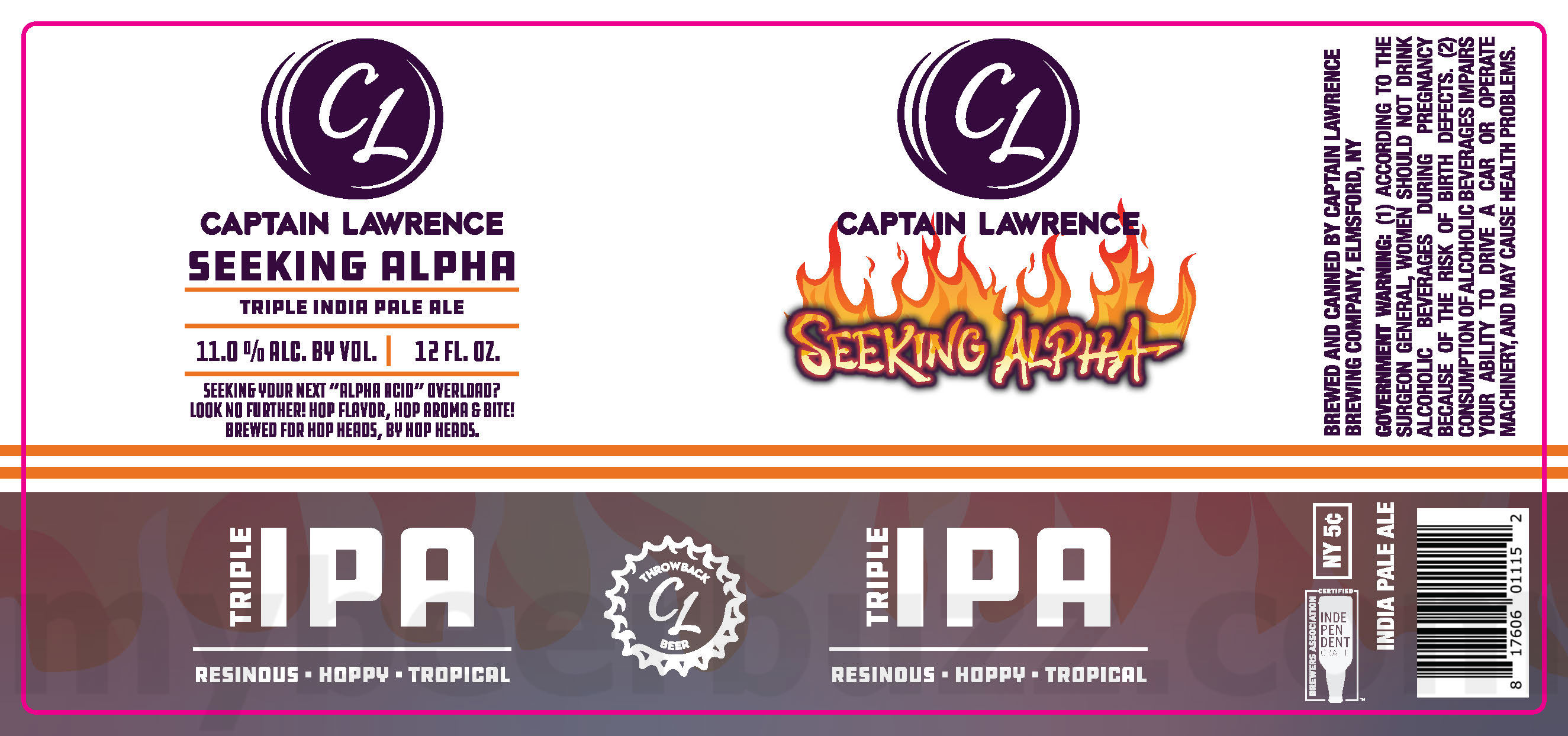 Captain Lawrence Adding Brown Bird, Blackberry Crumble, POG, Juice Hustle, American Funk, Even Mo Tears, Jam Juice, Orange Crusher, Citra Dreams, 17th Anniversary Cryo Crush, New World IPA, Summer Anthem, Classic Lager, Prime Temps, Dragon Juice, Golden Delicious, Peach Cobbler, 2024 Seeking Alpha, 2026 Cheers To 20 Years & Cryo King Cans 11 apostMBB 3293