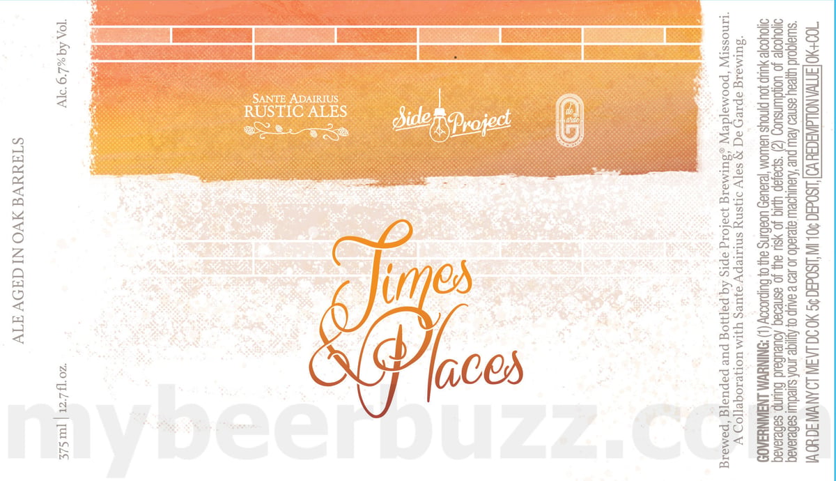 Side Project Adding Ambiente, Red Plum Du Blé, Afternoon Splash, Sea Ponies, Frageelay, Saison Du Blé, Times & Places, Boysen du Fermier and Coeur Du Cuvée 11 apostMBB 3296