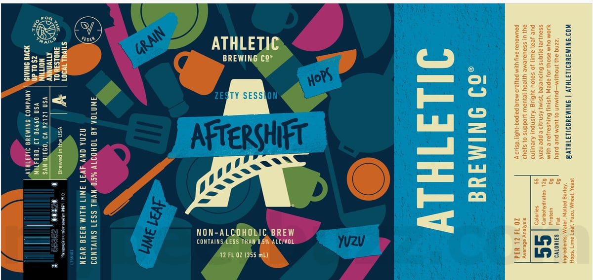 Athletic Brewing Adding Round Of Cheers Non-Alcoholic Brut IPA, Downwinder, Suped Up, Soul Sour, Geralt’s Gold, Mango Picante, Oktoberfest, Raspberry Sour, Vacation Reminder, Walker Hayes' Fancy Like, Lite, Layback Lime & Salt, Paceline Pedal, Chelada Amada, Aftershift, Moscow "Mule", WInter Wonder, Apricot Acres, Raspberry Espresso, Trailblazer, Lodge Life, Noble Pils, Move As One and Emerald Cliffs 24 apostMBB 3304
