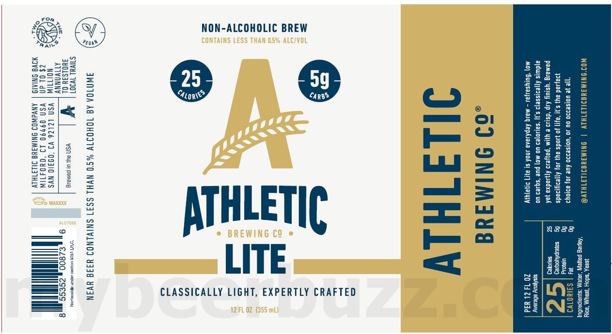 Athletic Brewing Adding Round Of Cheers Non-Alcoholic Brut IPA, Downwinder, Suped Up, Soul Sour, Geralt’s Gold, Mango Picante, Oktoberfest, Raspberry Sour, Vacation Reminder, Walker Hayes' Fancy Like, Lite, Layback Lime & Salt, Paceline Pedal, Chelada Amada, Aftershift, Moscow "Mule", WInter Wonder, Apricot Acres, Raspberry Espresso, Trailblazer, Lodge Life, Noble Pils, Move As One and Emerald Cliffs 28 apostMBB 3308