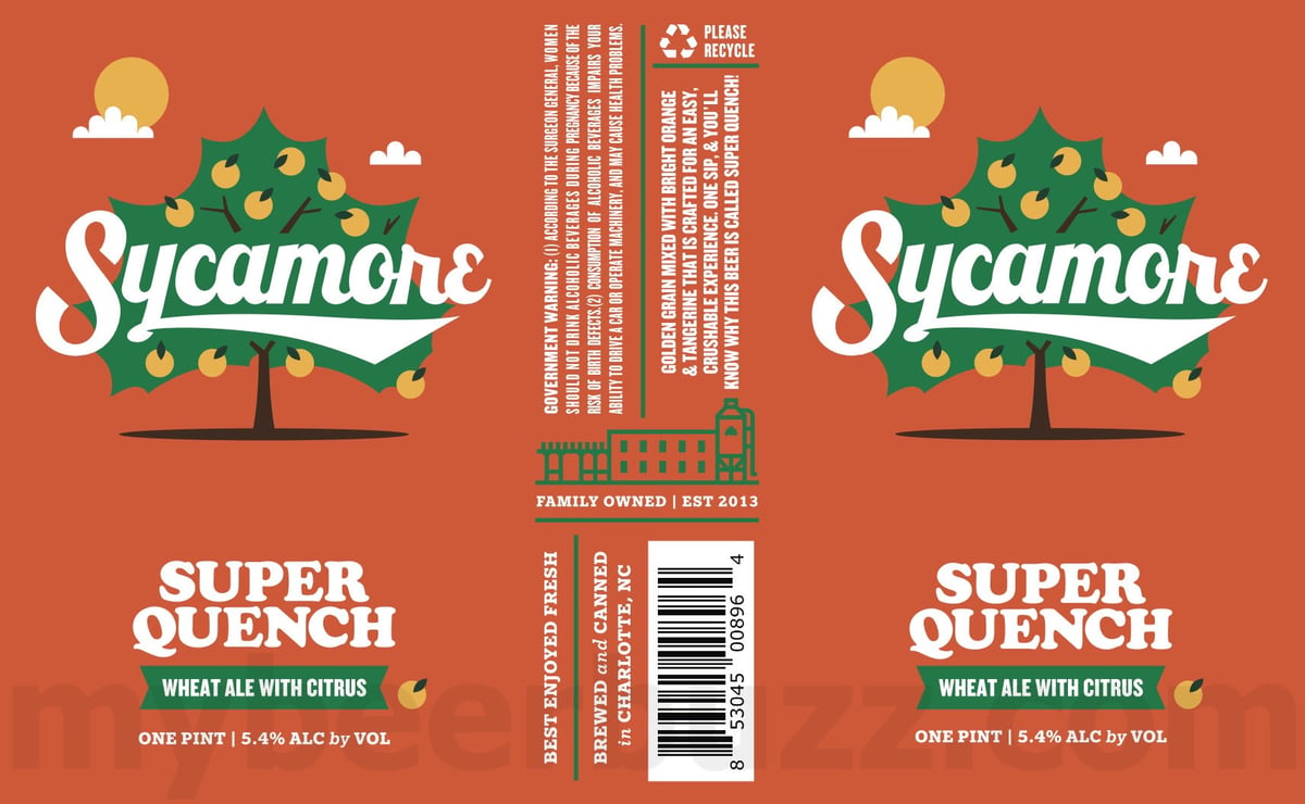 Sycamore Brewing Adding Christmas Cookie 2022, 2023, Mango Chronic, Motel Moments, Southern Girl, Pantry Raid, Spaceman Spliff, Honeysuckle, Super Quench, Country Kush, Pineapple Swing, Wet Wet, Dragon Fruit Sour, Southern Girl Blonde & Super Fresh 21 apostMBB 3320