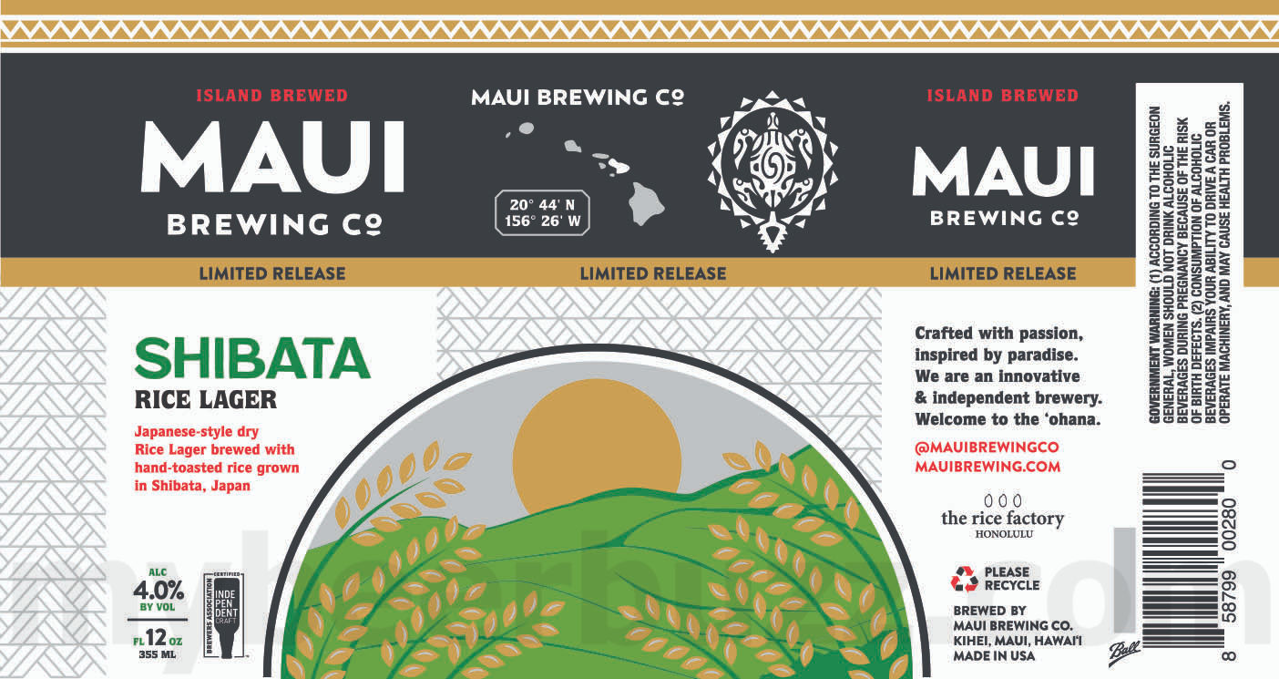 Maui Brewing Adding Pacific Lite, OMG, Big Swell IPA, Bikini Blonde, Pineapple Mana, Sunshine Girl, Coconut Hiwa & Shibata Cans 10 apostMBB 3327