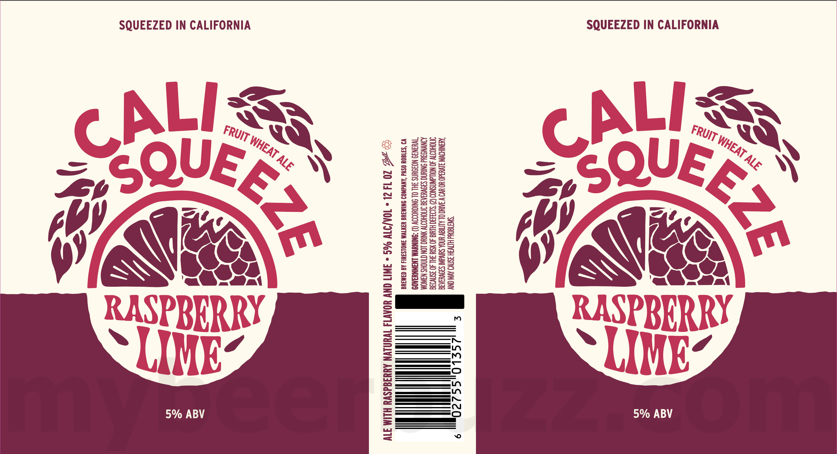 Firestone Walker Adding Extra Lemon Chill To Cali Squeeze Lineup / Passion Fruit / Tangerine Daze / Lemon Chill / Peach Pomegranate / Raspberry Lime 8 apostMBB 3333