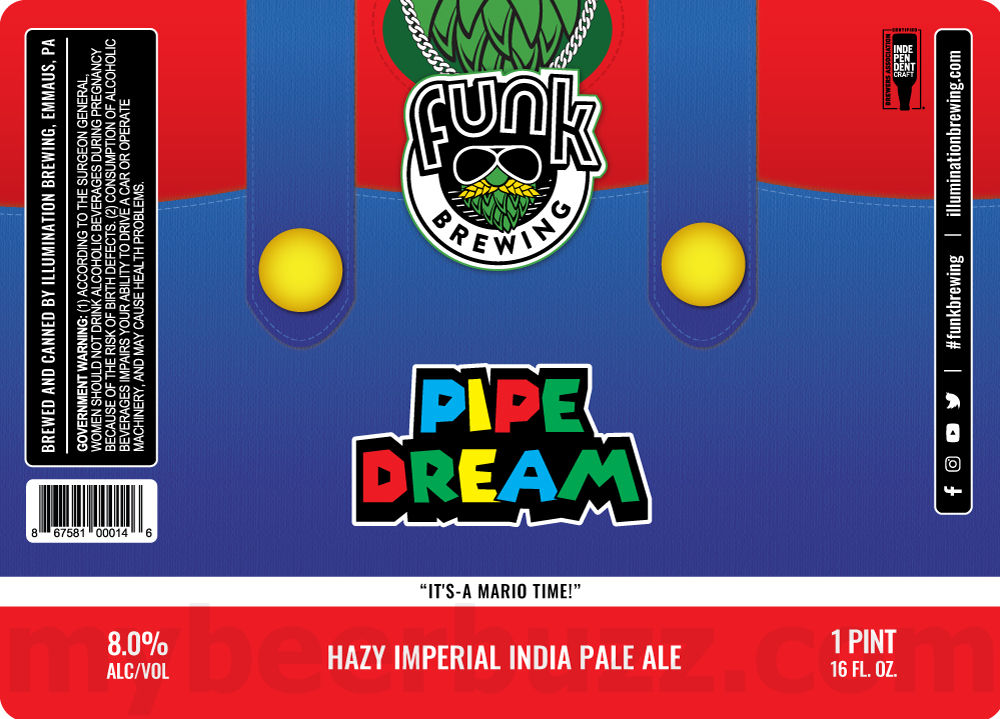 Funk Brewing Adding Blueberry Sour Power, Oatmeal Cookie, Watermelon Sour Power, RnD, Ring Bling, Onyx, Steady, Blood Orange Sour Power, Citrus, Silent Disco, Silent Luau, Iron Menace, Funk Lo-Cal, East vs West, Cookie Monster, Lancaster Stormers IPA, Pipe Dream, Chocolate Dreams & Strong And Pretty 25 apostMBB 3381