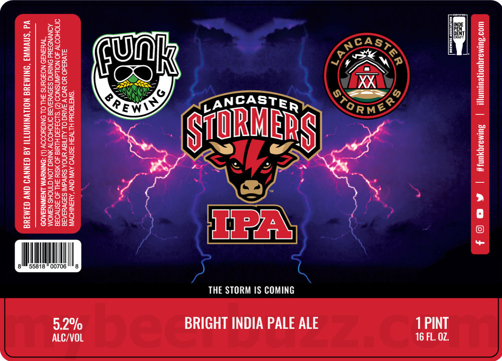 Funk Brewing Adding Blueberry Sour Power, Oatmeal Cookie, Watermelon Sour Power, RnD, Ring Bling, Onyx, Steady, Blood Orange Sour Power, Citrus, Silent Disco, Silent Luau, Iron Menace, Funk Lo-Cal, East vs West, Cookie Monster, Lancaster Stormers IPA, Pipe Dream, Chocolate Dreams & Strong And Pretty 26 apostMBB 3382