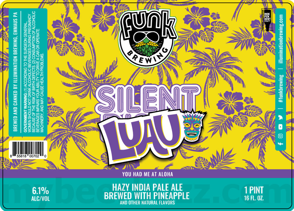 Funk Brewing Adding Blueberry Sour Power, Oatmeal Cookie, Watermelon Sour Power, RnD, Ring Bling, Onyx, Steady, Blood Orange Sour Power, Citrus, Silent Disco, Silent Luau, Iron Menace, Funk Lo-Cal, East vs West, Cookie Monster, Lancaster Stormers IPA, Pipe Dream, Chocolate Dreams & Strong And Pretty 27 apostMBB 3383