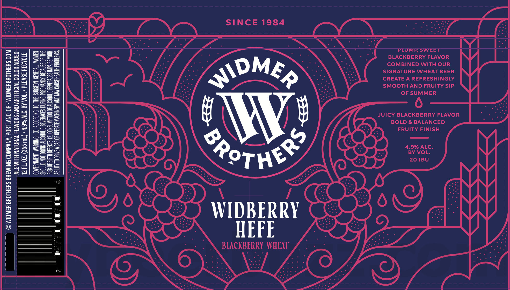 Widmer Brothers Adding White Gold Hazy Lager, Widberry Hefe, Apricot Hefe, Hefe & Imperial Hefe 16 apostMBB 3406