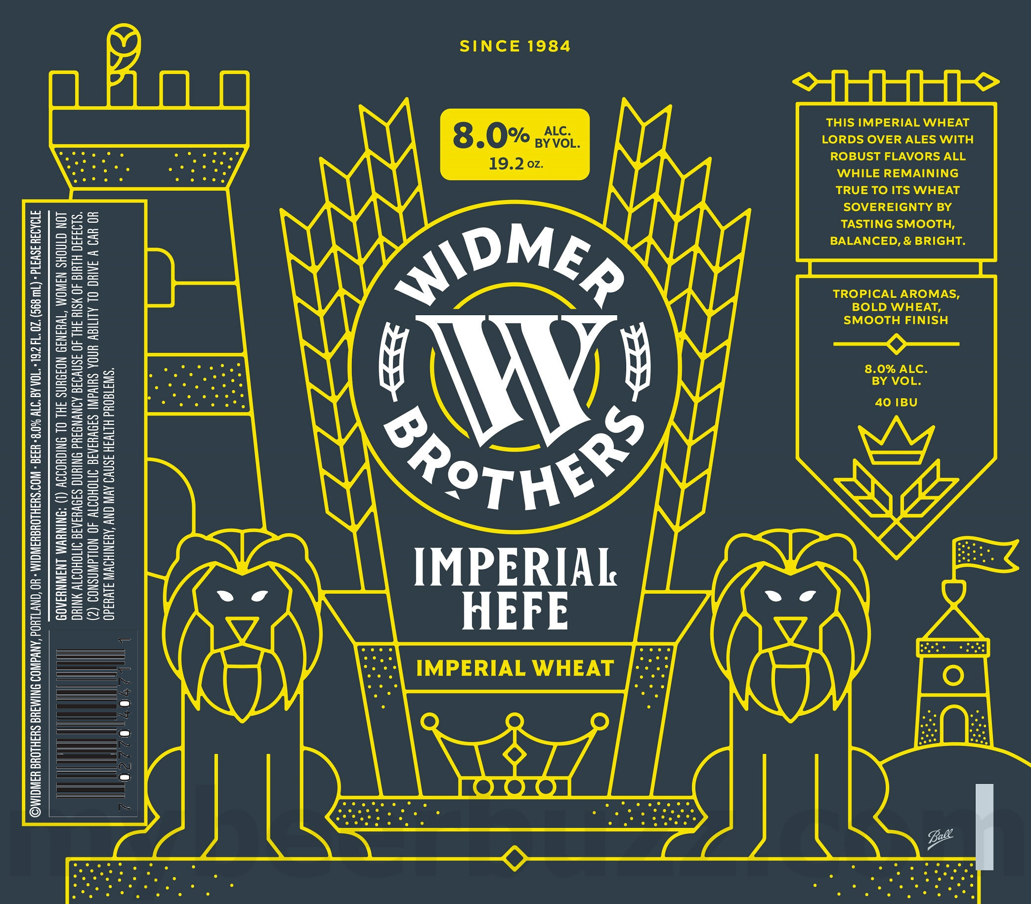 Widmer Brothers Adding White Gold Hazy Lager, Widberry Hefe, Apricot Hefe, Hefe & Imperial Hefe 18 apostMBB 3408