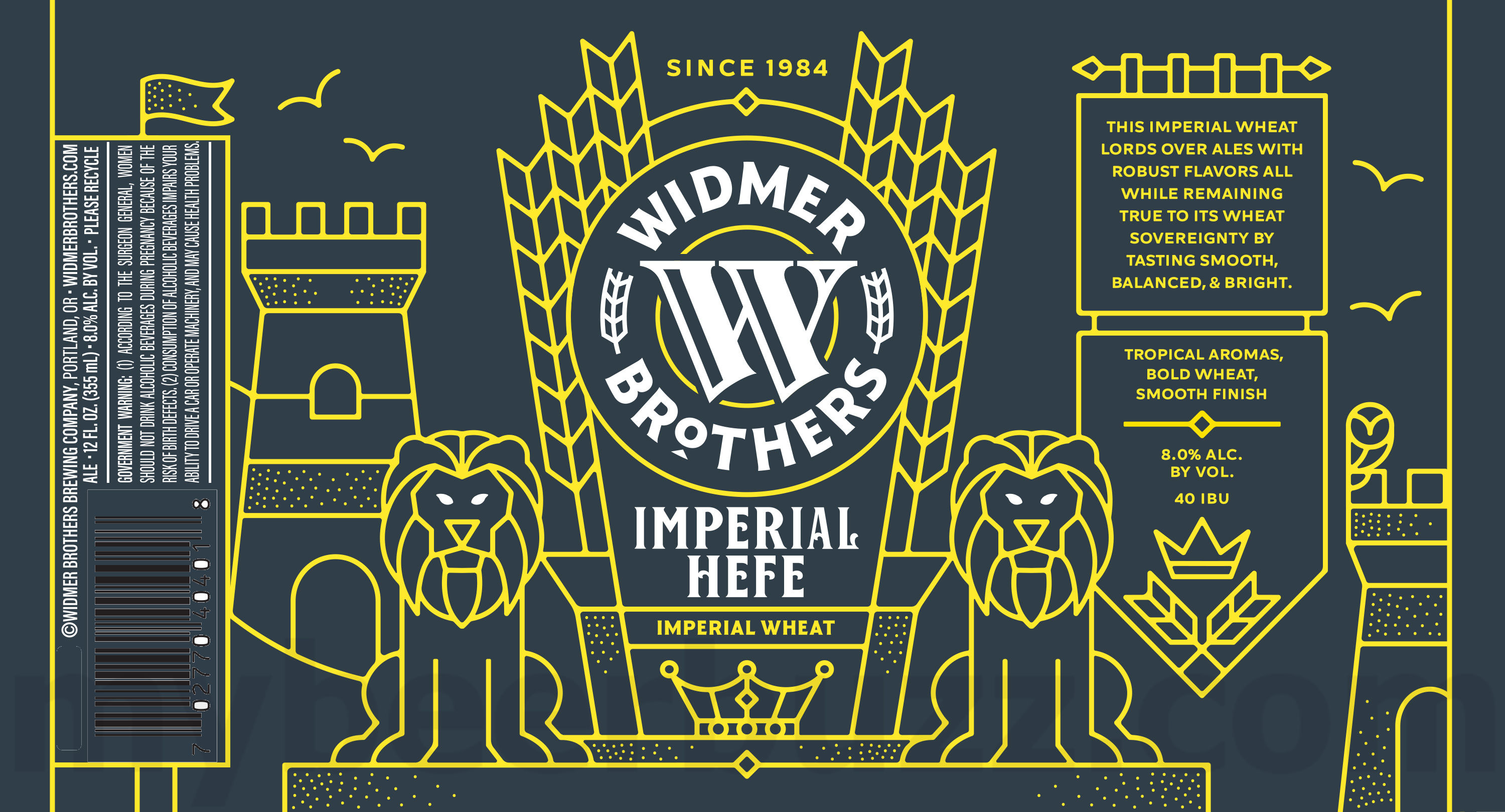 Widmer Brothers Adding White Gold Hazy Lager, Widberry Hefe, Apricot Hefe, Hefe & Imperial Hefe 19 apostMBB 3409