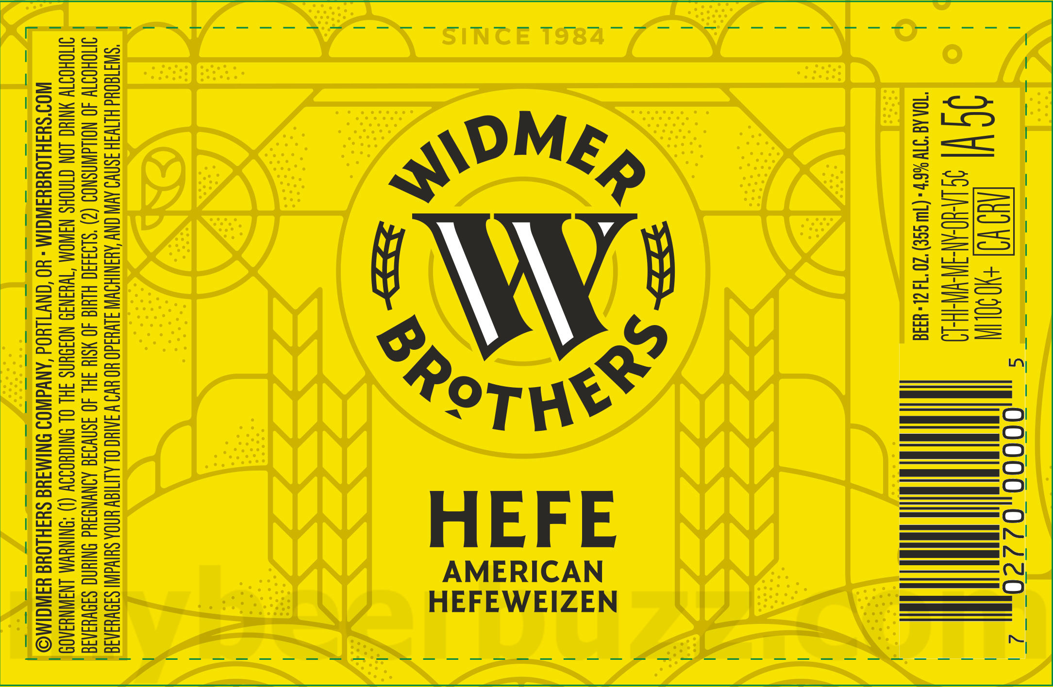 Widmer Brothers Adding White Gold Hazy Lager, Widberry Hefe, Apricot Hefe, Hefe & Imperial Hefe 22 apostMBB 3412
