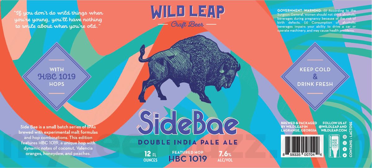 Wild Leap Working On Alpha Abstraction Volume 21, XX, 19, 18, 22, 23, 24, 27, 28, 29 & 17 / Lone Buffalo / Local Gold / Chance IPA / Süperlager / Vacanza / Coast West ‘22 / Blueberry LMN ADE / LMN ADE / Oktoberfest / Birthday Month / Side Bae / Vacanza / Cocoa Caliente / Truck Chaser / Island Haze / Alpha Abstraction Vol XXV / Alpha Abstraction Volume 26 / ETA Hazy IPA / Island Haze / Chance / Buck Wild / Peach Please / Double Chance / Blueberry LMNADE 25 apostMBB 3437