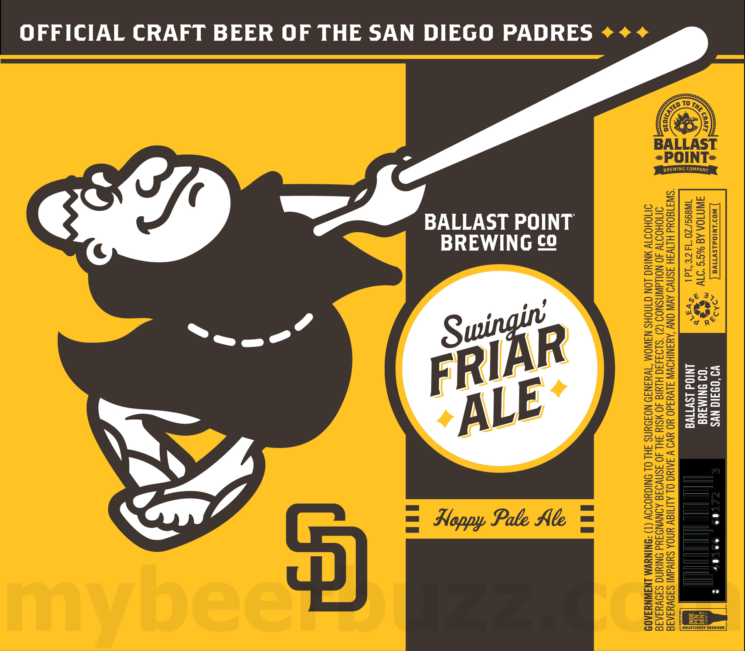 Ballast Point Working On Hazy Sculpin Cans / Swingin’ Friar Ale 10 apostMBB 3442