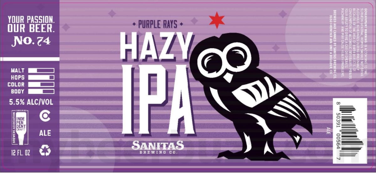 Sanitas Adding Cherry Saison, Everyday Mountain Pils, Tropical Sour, Sunsational IPA, Patio Sessions, Experimental Hop Series DIPA, Double Dry-Hopped Hazy IPA, Nutcracker IPA, Black IPA, Saison, Mountain Route Stout, Cherry Deluge, Memsic The Younger, The Bandito, Munich Lager, Patio Sessions, The Bandito, Munich Lager, Lager, Experimantal Hop Series Double IPA, Cheers From Englewood, Nutcracker IPA, Purple Rays, Oso Grande, IPA, Pink Haze Hazy IPA & Barbe Rouge Experimental Hop Series Double IPA 18 apostMBB 3516