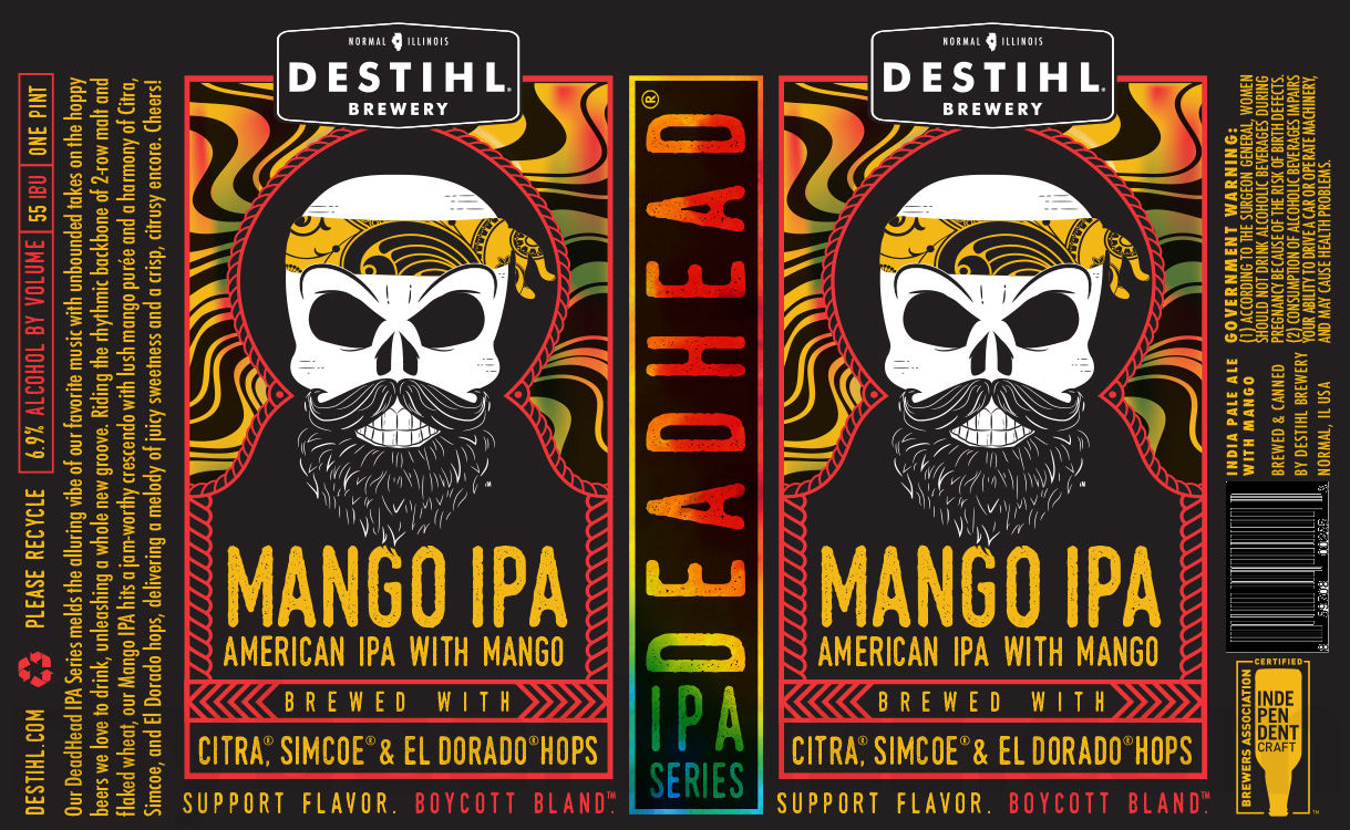 DESTIHL Adding Dill Pickle Sour Beer / The Haze Between / ‘Elima Hua / Dragonfruit Mango / Cherry Pie / Easy Haze / Dosvidanya S’mores / Peach Wheat / Oktoberfest / Spicy Pickle Sour Beer / Pink Raspberry Lemonade / Lemon Tart / Strangest Of Hazes / 2023 Dosvidanya / Deadhead IPA / Deadhead Imperial IPA / Counter Clockweisse / DESTIHL Lager / Lime Kolsch / Black Angel / True Evel / Evel Knievel / Pink Moonlight / Deadhead Double Red / Deadhead Mango IPA / Deadhead Tourbus 16 apostMBB 3521