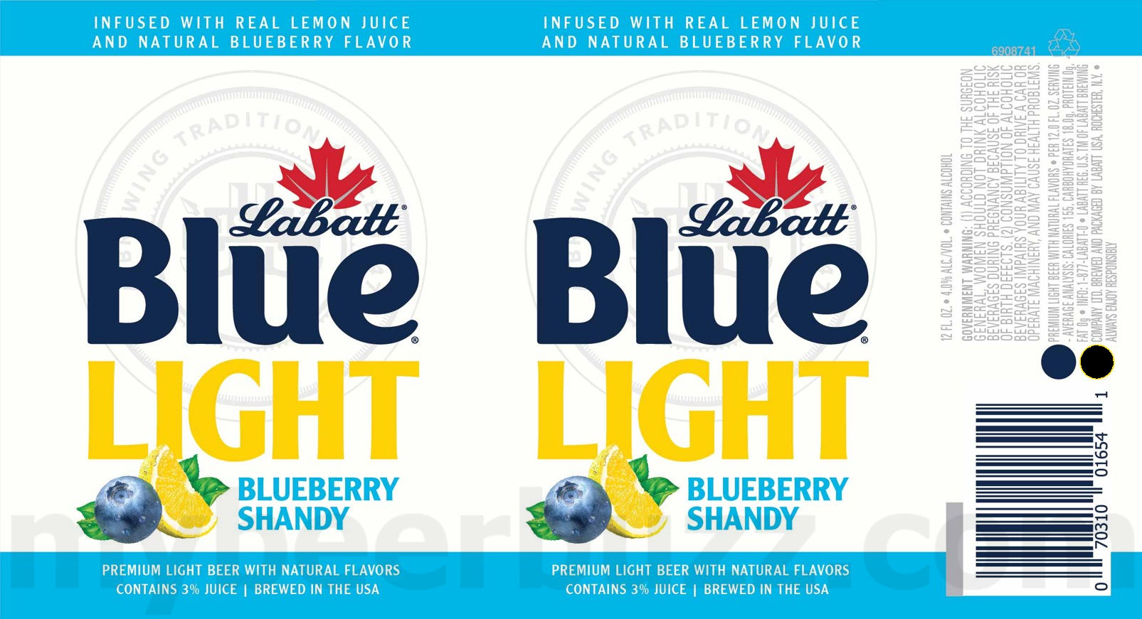 Labatt Adding Blue Light Blueberry, Lime & Apple Pilsners / Blue Light Seltzer Stampede / It’s A Hockey Night In Pittsburgh / Non-Alc / Blue Light Grapefruit / Throwback Tea / Hail Berry Hard Tea / Blue Light Stadium Shandy / Blue / Blue Light / Redwings 26 apostMBB 3535