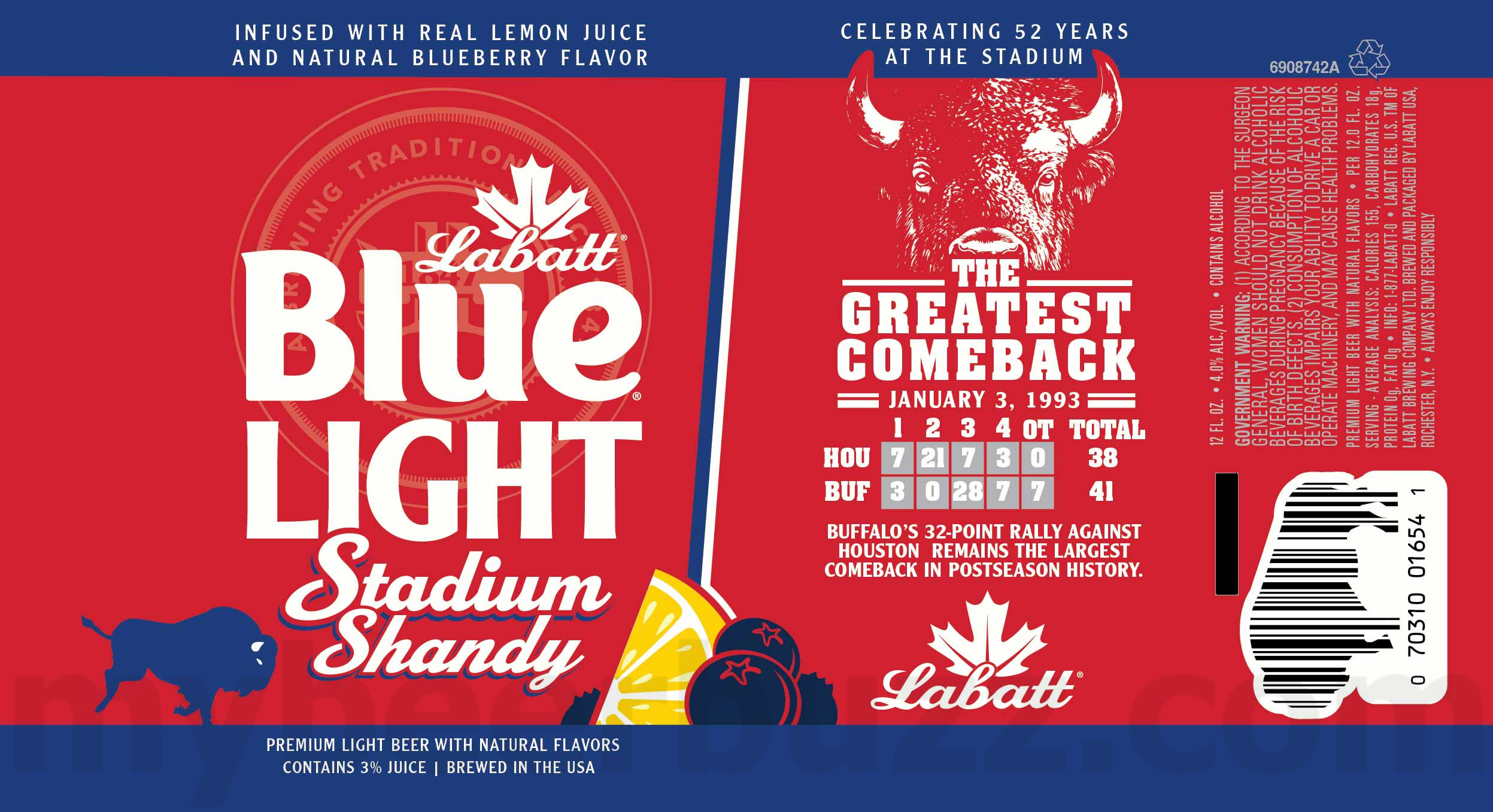 Labatt Adding Blue Light Blueberry, Lime & Apple Pilsners / Blue Light Seltzer Stampede / It’s A Hockey Night In Pittsburgh / Non-Alc / Blue Light Grapefruit / Throwback Tea / Hail Berry Hard Tea / Blue Light Stadium Shandy / Blue / Blue Light / Redwings 32 apostMBB 3540