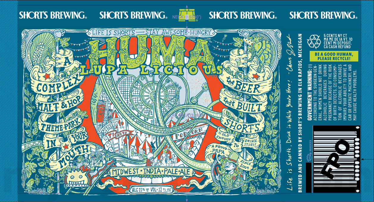 Short’s Adding XVIII Anniversary Ale / Melt My Brain / Gitchy Gitchy Ooh La La / Strawberry Short’s Cake / Peaches And Cream / Key Lime Pie / Market Legend / Local’s Light Lime / Soft Parade / Local’s Light / Dock Sitting / Pure Michigan Summer IPA / Switcheroo / Huma Lupa Licious / Pumpkincrusha / Sour Parade / Lil’ Huma / The Huckster 2.0 / Gemini / Snow Globe / Slurma Claus / Chuggasus / Juicy Tree / Raisin Apollo / Yoda’s Blend / Double Freedom Of ‘78 / Space Rock / Spruce Pilsner / Exterior Illumination / Ho Ho Hopit! / Tea Pain / Hazy Huma / Pure Michigan Winter Pils / Power Of Love / Pure Michigan Spring IPL / Psychedelia Cat Grass / Humongous Huma / Evil Urges / Critterless / Hopstache / Pandemonium Pale Ale / Pontius Road Pilsner / Black Cherry Porter / Aorta Ale / Freedom Of ‘78 / Melt My Brain / Soft Parade Shandy / Mule Beer / Local's Shandy / Pure Michigan Hazy / Anni Ale / Pure Michigan Cherry Kölsch 17 apostMBB 3551