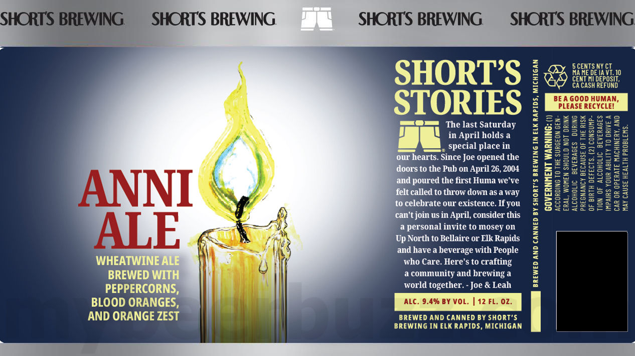 Short’s Adding XVIII Anniversary Ale / Melt My Brain / Gitchy Gitchy Ooh La La / Strawberry Short’s Cake / Peaches And Cream / Key Lime Pie / Market Legend / Local’s Light Lime / Soft Parade / Local’s Light / Dock Sitting / Pure Michigan Summer IPA / Switcheroo / Huma Lupa Licious / Pumpkincrusha / Sour Parade / Lil’ Huma / The Huckster 2.0 / Gemini / Snow Globe / Slurma Claus / Chuggasus / Juicy Tree / Raisin Apollo / Yoda’s Blend / Double Freedom Of ‘78 / Space Rock / Spruce Pilsner / Exterior Illumination / Ho Ho Hopit! / Tea Pain / Hazy Huma / Pure Michigan Winter Pils / Power Of Love / Pure Michigan Spring IPL / Psychedelia Cat Grass / Humongous Huma / Evil Urges / Critterless / Hopstache / Pandemonium Pale Ale / Pontius Road Pilsner / Black Cherry Porter / Aorta Ale / Freedom Of ‘78 / Melt My Brain / Soft Parade Shandy / Mule Beer / Local's Shandy / Pure Michigan Hazy / Anni Ale / Pure Michigan Cherry Kölsch 21 apostMBB 3555