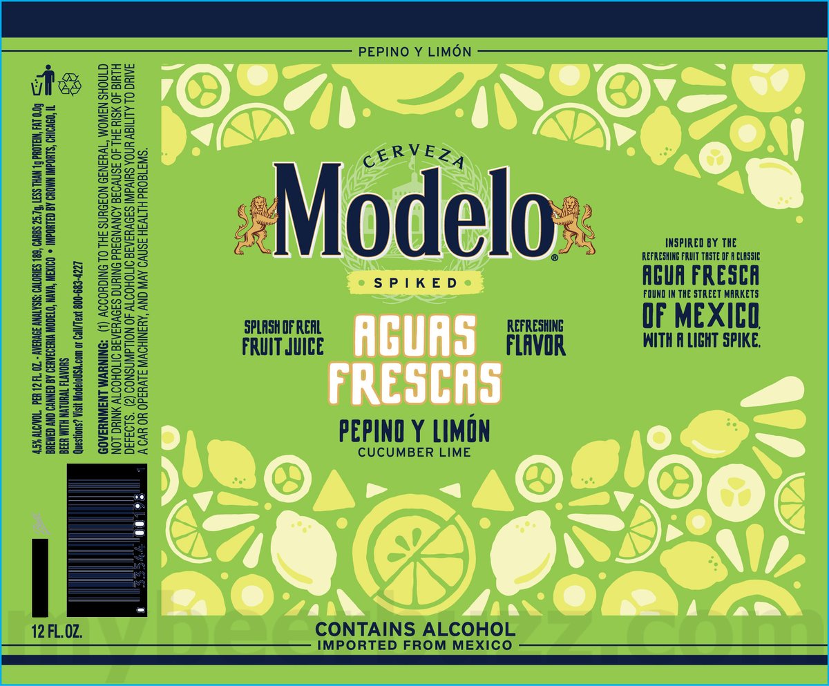 Modelo Adding Cantarito Style Cerveza, Modelo Oro, Celebramos Dia De Los Muertos, Chelada Mango Y Chile, Chelada Pina Picante, Aguas Frescas, Chelada Fresa Picante, Aguas Frescas Flor De Jamaica, Aguas Frescas Pepino Y Limon, Chelada Suprema Tropical & Modelo Chelada Naranja Picosa 16 apostMBB 3627